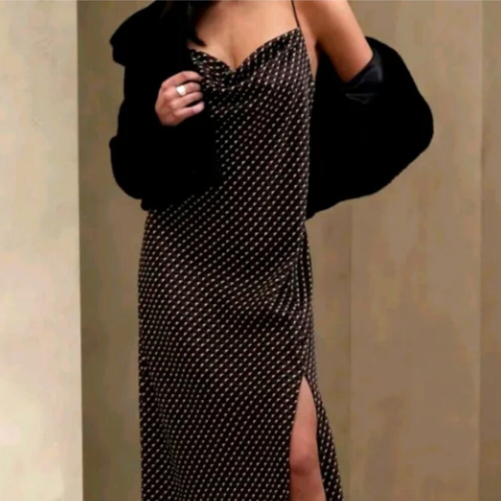 Banana Republic Satin Strappy Dress Size‎ S New